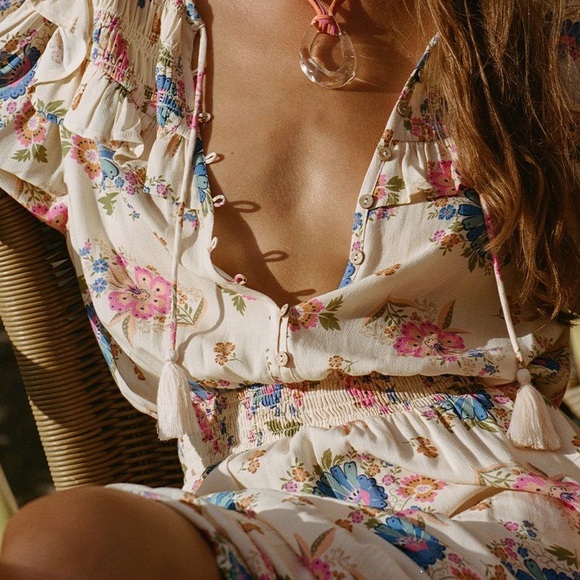 SPELL Solstice Ruffle Gown - Picture 3 of 4